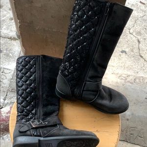 Girls boots (Black with sequence) size 13
